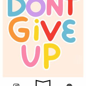 استیکر Don't Give Up