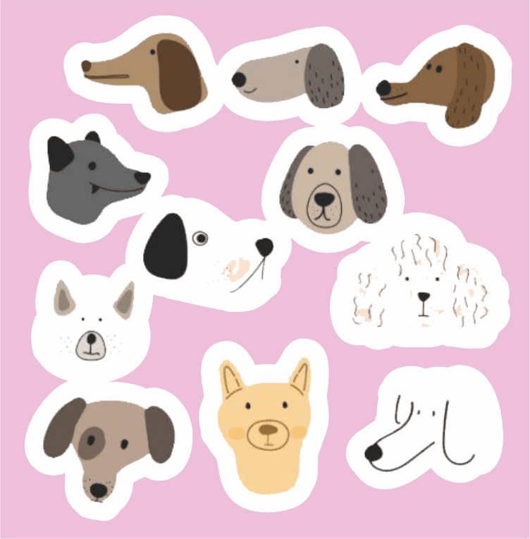 پک استیکر animals12