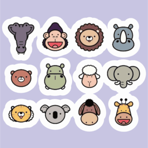 پک استیکر animals18