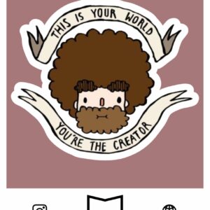 استیکر bob ross