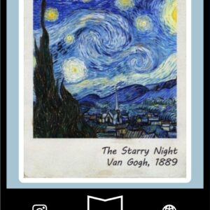 استیکر van gogh starry night