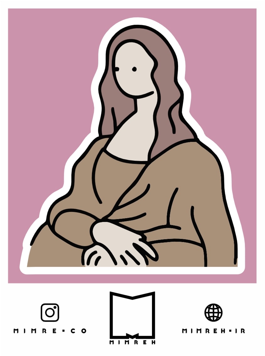 استیکر mona lisa