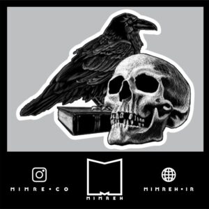 استیکر skeleton - Raven