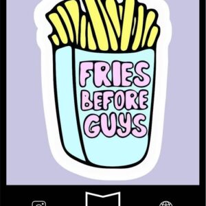 استیکر Fries before Guys