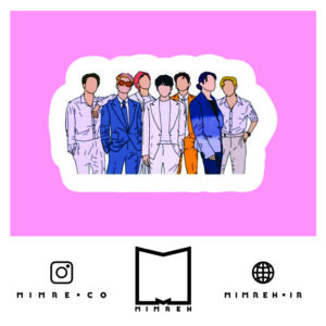 استیکر korean - anime - bts105