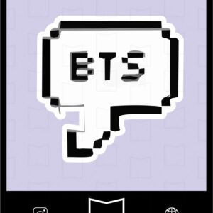 استیکر bts 3-4 kpop