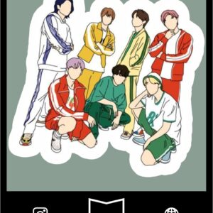 استیکر bts - kpop