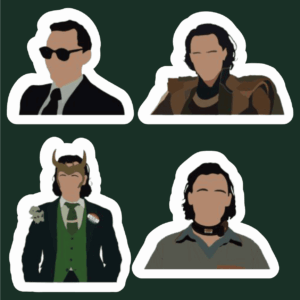 پک استیکر comics4 - Loki
