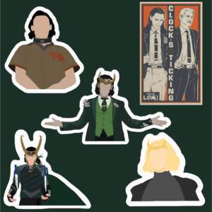 پک استیکر comics5 - Loki