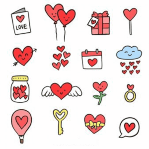 پک استیکر love3