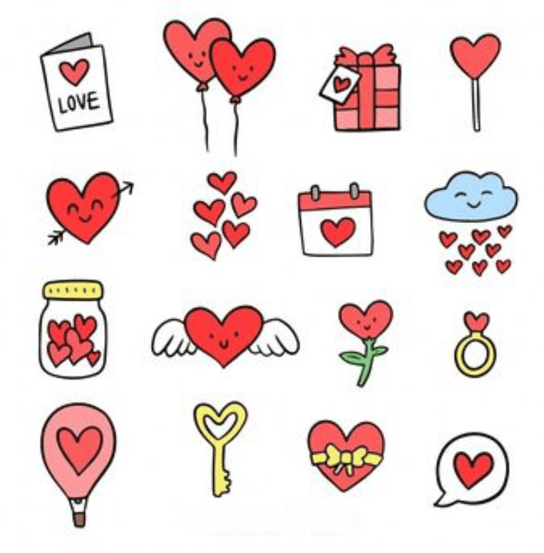 پک استیکر love3
