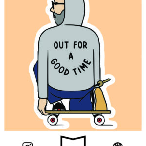 استیکر cool skater