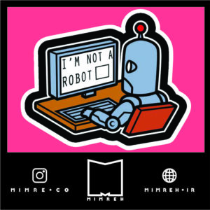 استیکر Robot