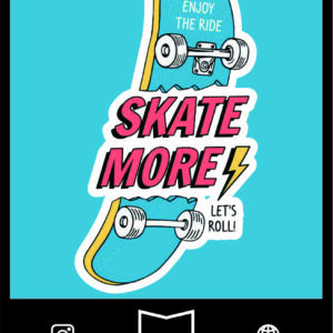 استیکر Skate More