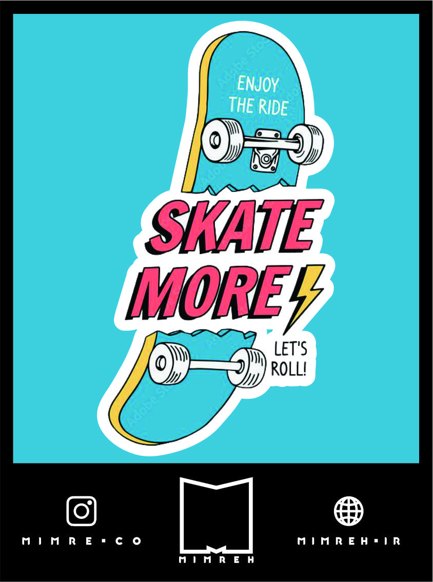 استیکر Skate More