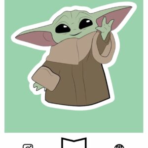 استیکر Baby Yoda