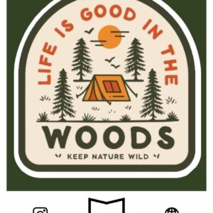 استیکر   Camping woods
