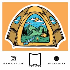 استیکر Camping