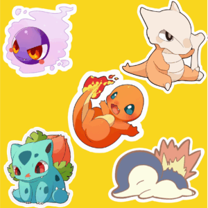 پک استیکر 1 Anime - pokemon