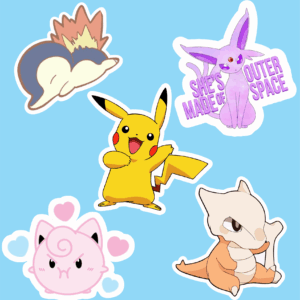 پک استیکر 3 Anime - pokemon