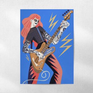 پوستر Guitarist Girl