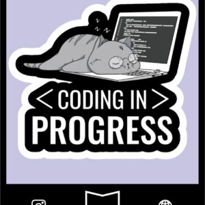 استیکر   Coding in Progress