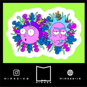 استیکر rickandmorty28