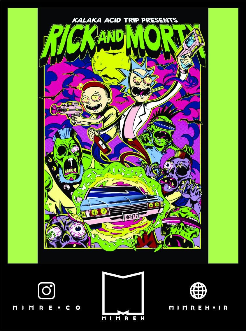 استیکر rickandmorty35