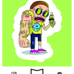استیکر rickandmorty8