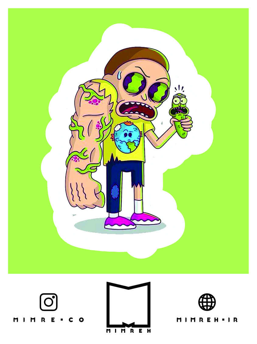 استیکر rickandmorty8