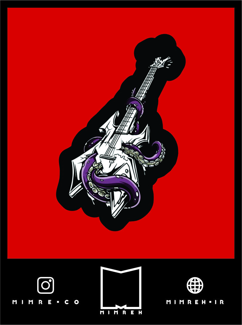 استیکر rock and metal bands8
