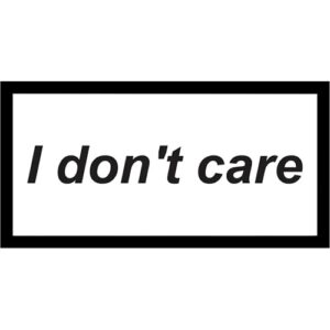 استیکر سوشالی I don't care