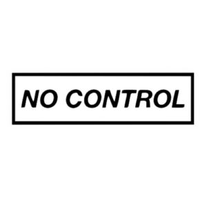 استیکر سوشالی NO CONTROL