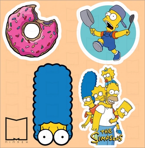 پک استیکرsimpsons1