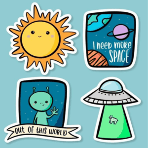 پک استیکر space10
