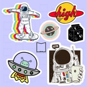 پک استیکر space6 (ارسال موشکی سریع)