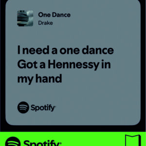 استیکر متن اسپاتیفای spotify23