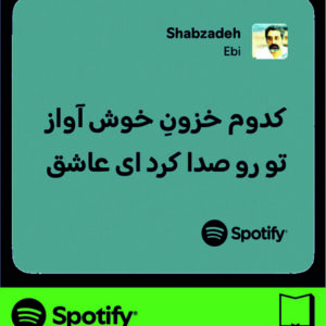 استیکر متن اسپاتیفای spotify233