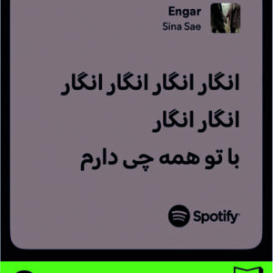 استیکر متن اسپاتیفای spotify28