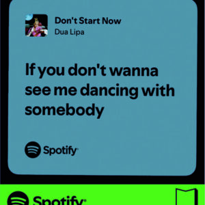 استیکر متن اسپاتیفای spotify5