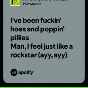 استیکر متن اسپاتیفای spotify70