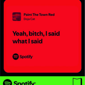 استیکر متن اسپاتیفای spotify93