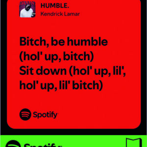 استیکر متن اسپاتیفای spotify95