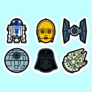 پک استیکر Starwars2