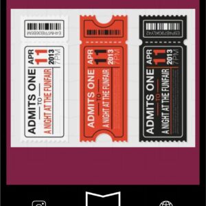 استیکر tickets & barcods9-1