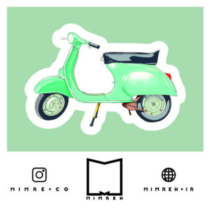 استیکر Vespa5
