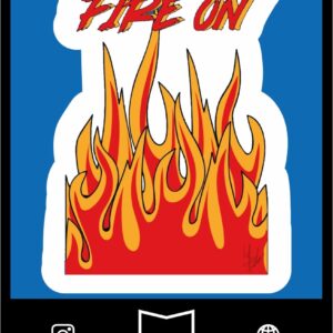 استیکر   Fire On